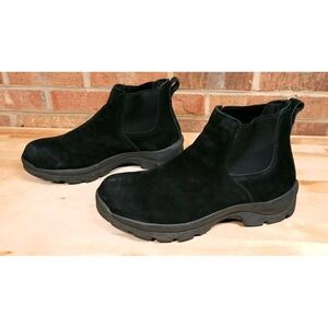 Duluth Trading Co‎ Wild Boar Slip On Black Suede Leather Boots Mens 11 D